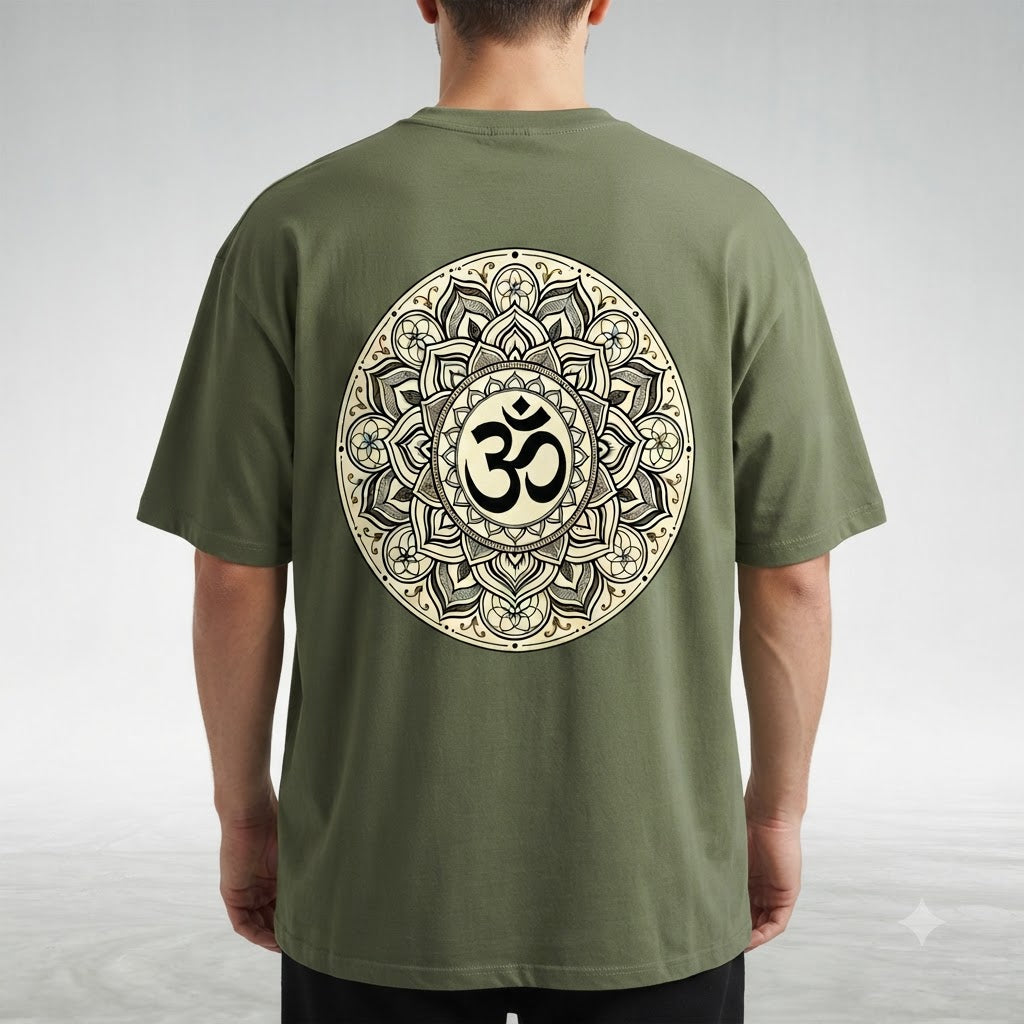 Mystic Om & Mandala Graphic Tee by AuraReiment