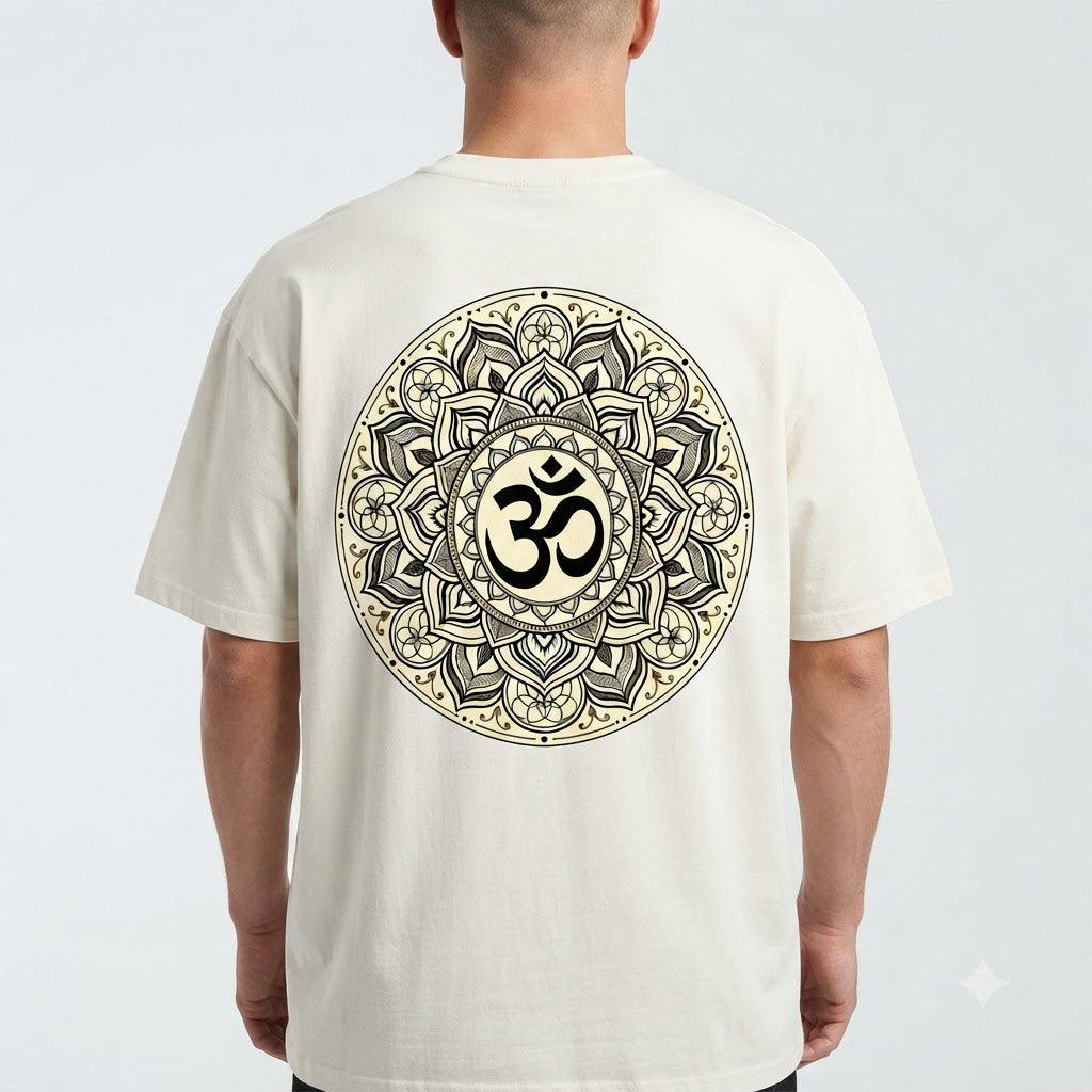 Mystic Om & Mandala Graphic Tee by AuraReiment