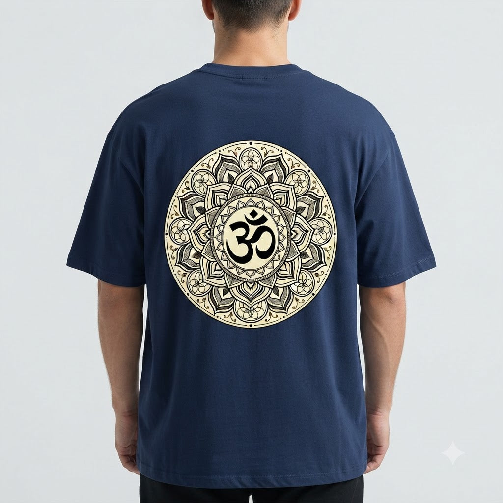 Mystic Om & Mandala Graphic Tee by AuraReiment