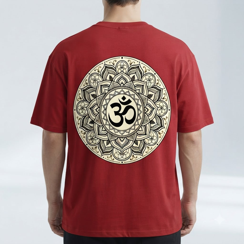 Mystic Om & Mandala Graphic Tee by AuraReiment
