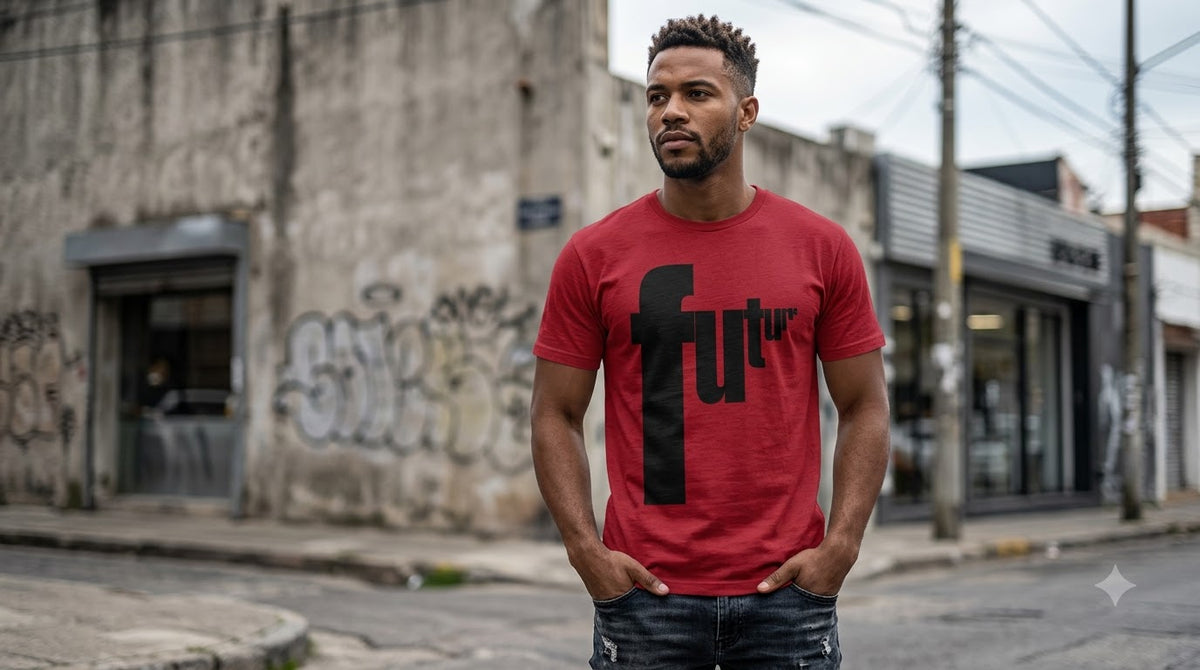 "Future" Graphic Classic Crew Tee by AuraReiment