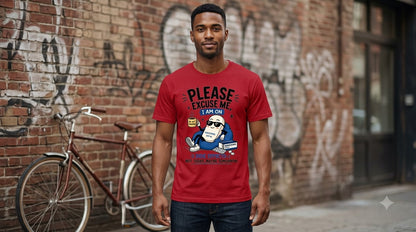 "Please Excuse Me" Paracetamol Graphic Unisex Oversized Tee by AuraReiment