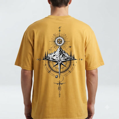 "True North" Explorer Oversized Graphic Tee by AuraReiment