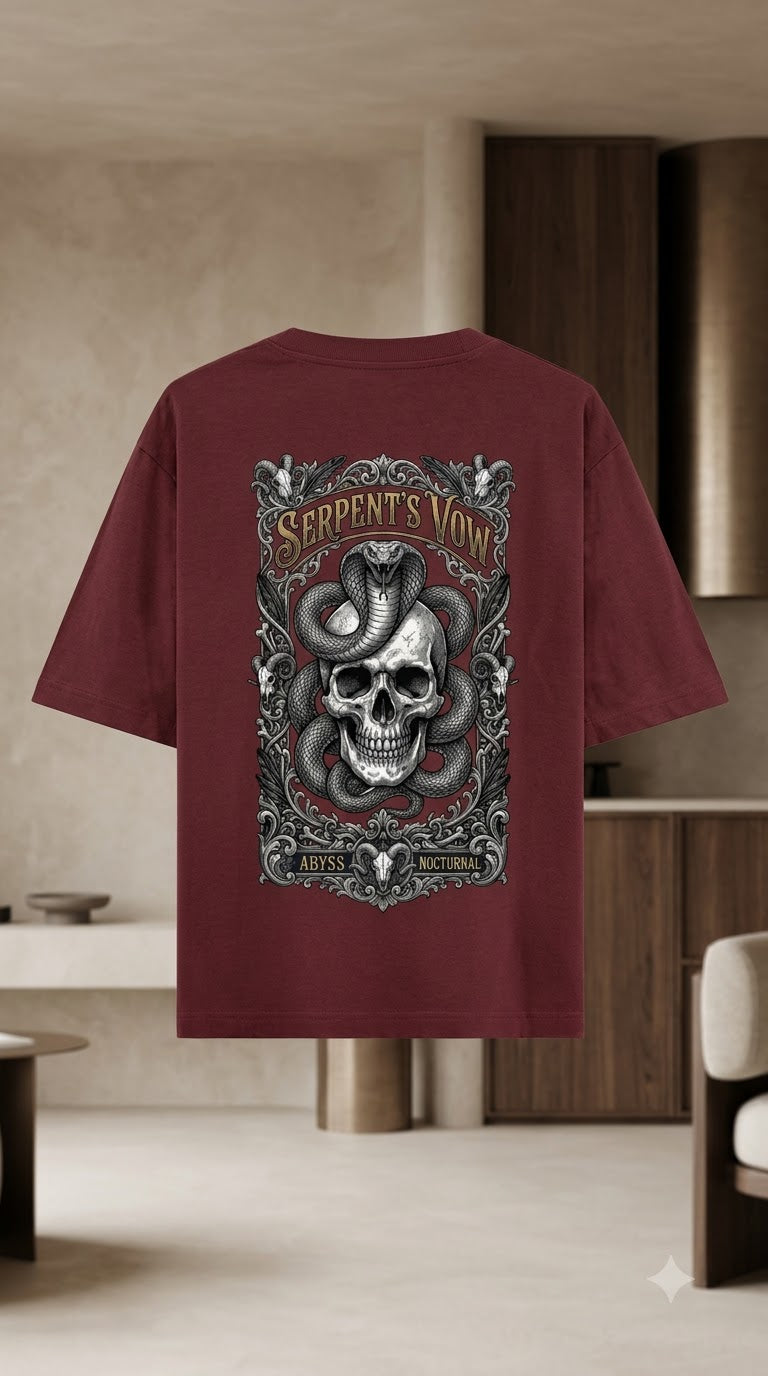Serpent Crest Heavyweight Graphic Tee by AuraReiment