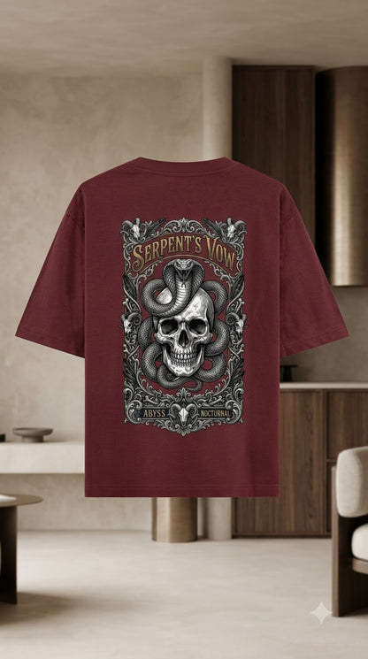 Serpent Crest Heavyweight Graphic Tee by AuraReiment
