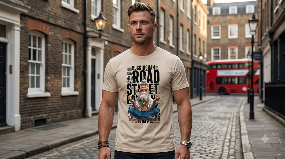 Buckingham Road Street Graphic Classic Crew Tee by AuraReiment