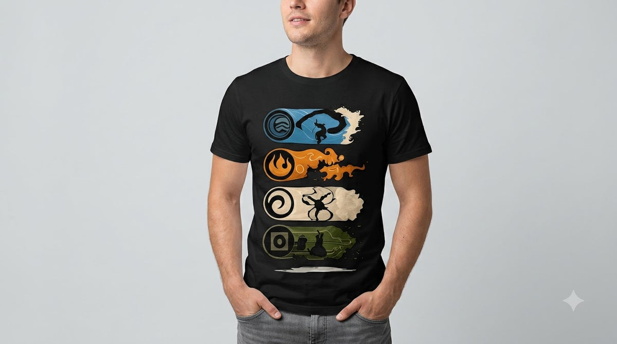 Four Elements Classic Crew Tee by AuraReiment
