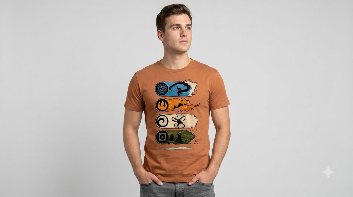 Four Elements Classic Crew Tee by AuraReiment