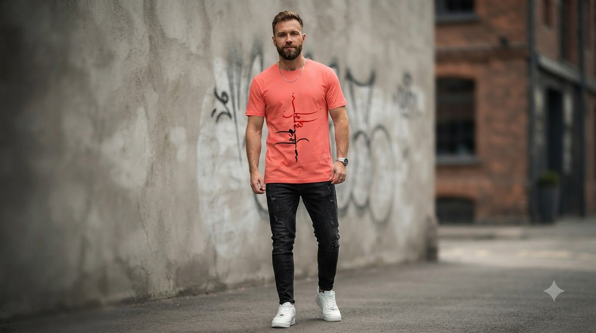 "Dharma" Sanskrit Calligraphy Graphic Tee by AuraReiment