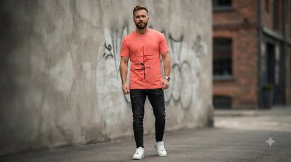 "Dharma" Sanskrit Calligraphy Graphic Tee by AuraReiment