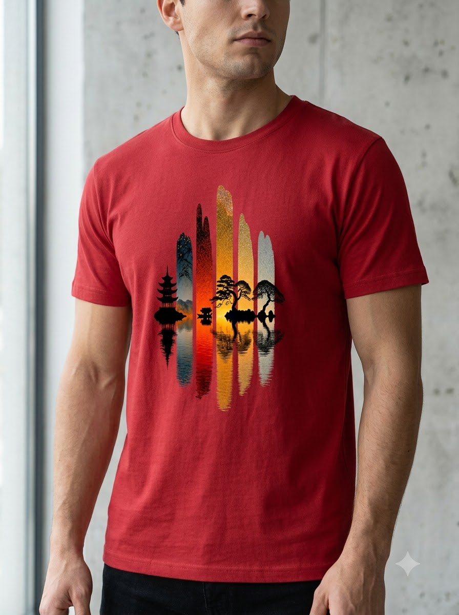 Vibe-Focused: Soul & Mindset Nature Reflection Tee by AuraReiment