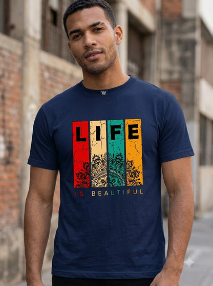 Vibrant & Inspirational: Life is Beautiful Graphic Unisex Tee by AuraReiment