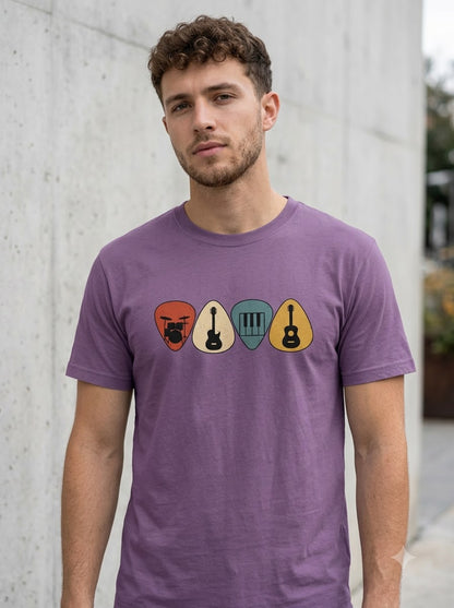 Music & Rhythm: Musical Picks Graphic Unisex Tee by AuraReiment