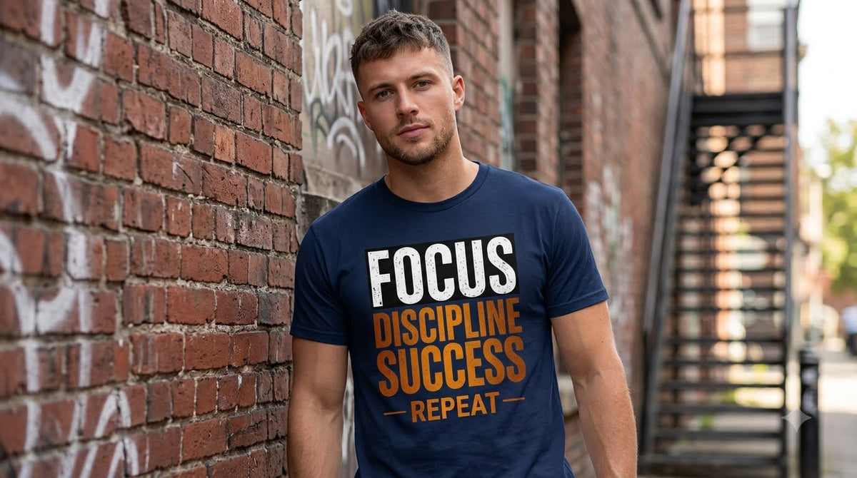 "Success Routine" Inspirational Typography Tee by AuraReiment
