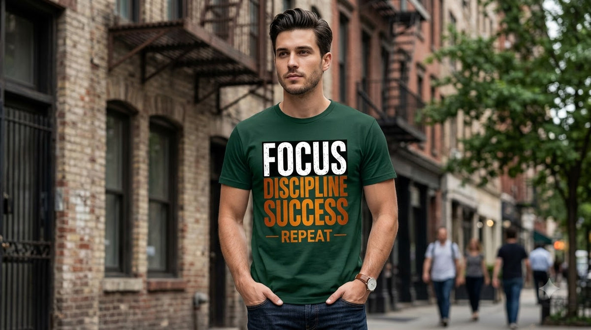 "Success Routine" Inspirational Typography Tee by AuraReiment