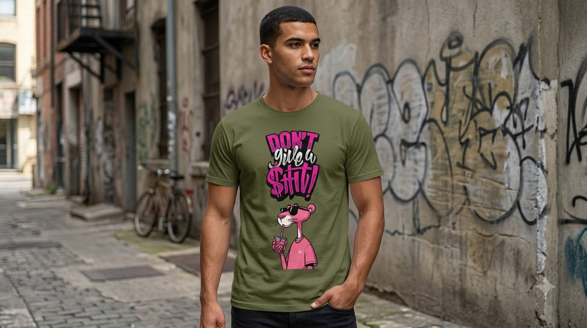 The "Don't Give A Sh!t" Classic Crew Tee by AuraReiment