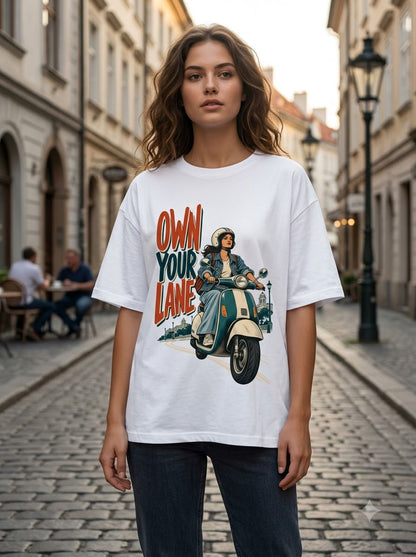 Own Your Lane Graphic Tee | Female Oversized Tee