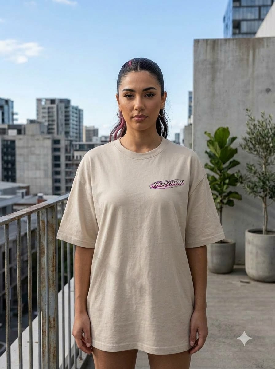 "Her Own Orbit" Oversized Graphic T-Shirt