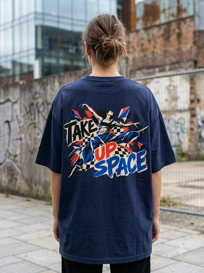 "Take Up Space" Oversized Graphic Tee