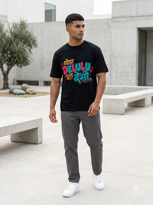 Thoda Delulu Pura Desi Graphic Tee