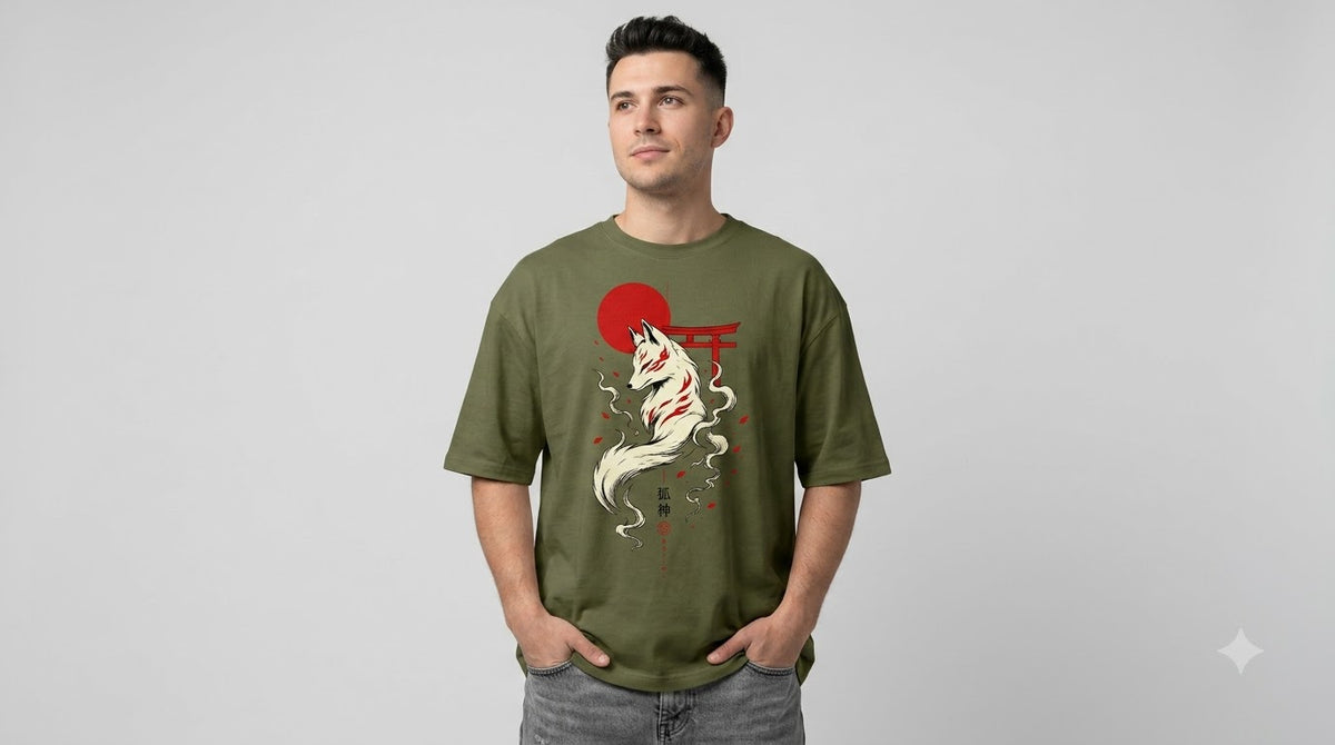 Heavyweight Streetwear Anime Oversized Tee by AuraReiment