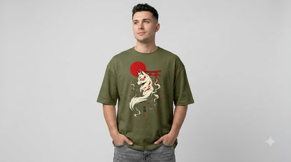 Heavyweight Streetwear Anime Oversized Tee by AuraReiment