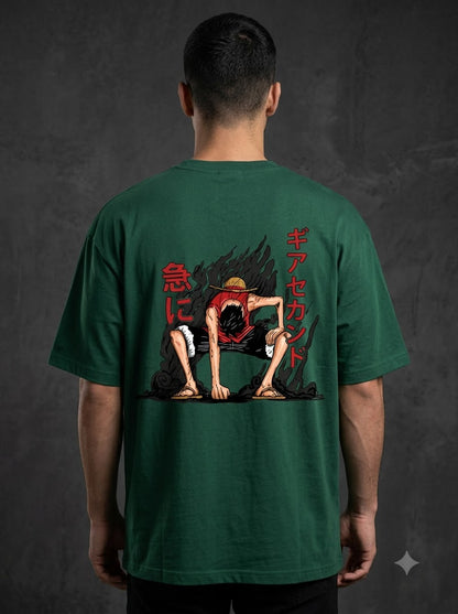 "Gear Second" Anime Graphic Oversized Tee by AuraReiment