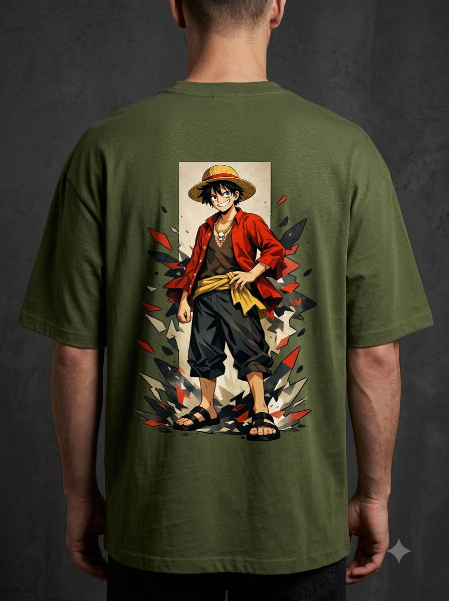 Anime-Inspired Graphic Oversized Tee by AuraReiment