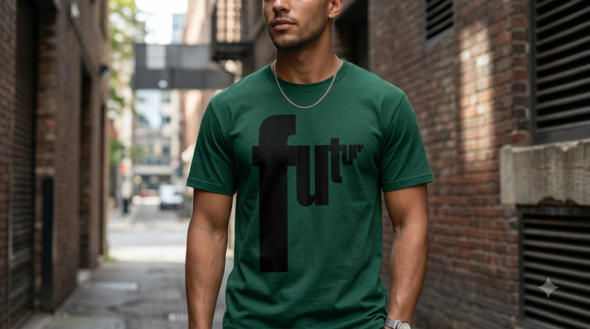 "Future" Graphic Classic Crew Tee by AuraReiment