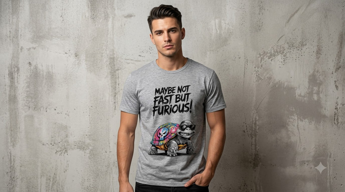 "Maybe Not Fast But Furious" Classic Crew Tee by AuraReiment