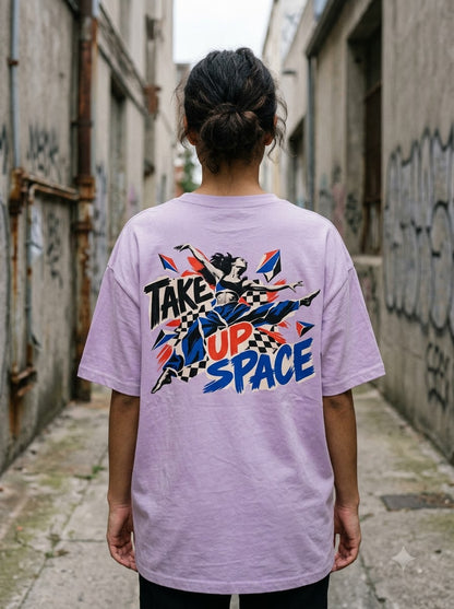 "Take Up Space" Oversized Graphic Tee