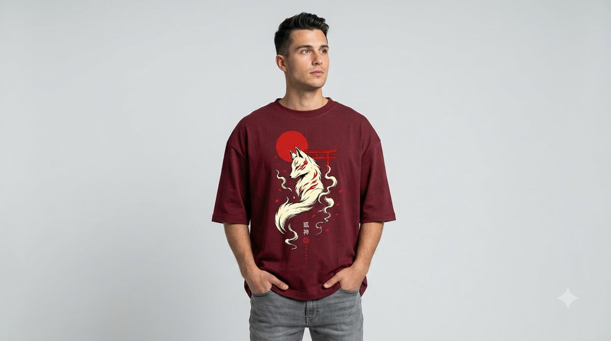 Heavyweight Streetwear Anime Oversized Tee by AuraReiment