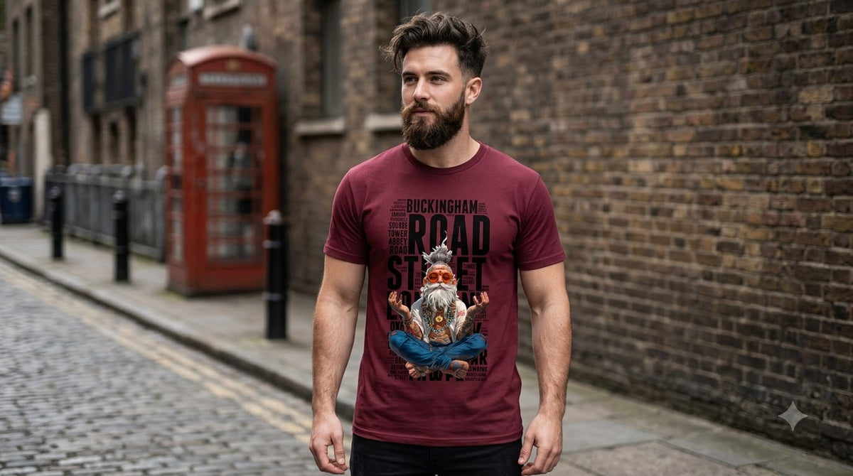 Buckingham Road Street Graphic Classic Crew Tee by AuraReiment