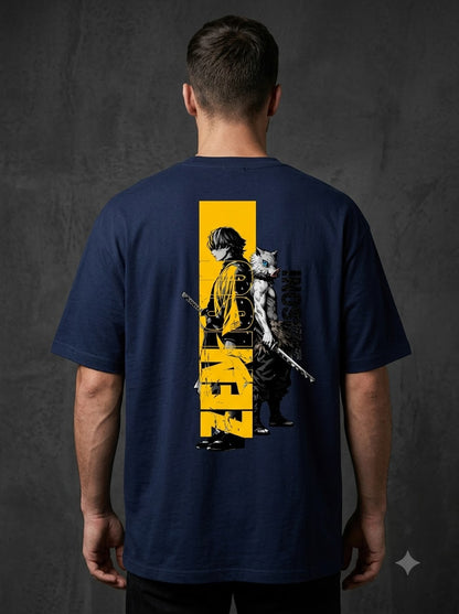 "Thunder Breathing" Graphic Oversized Tee by AuraReiment