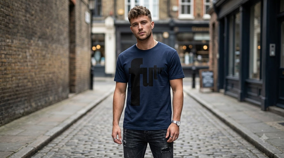 "Future" Graphic Classic Crew Tee by AuraReiment