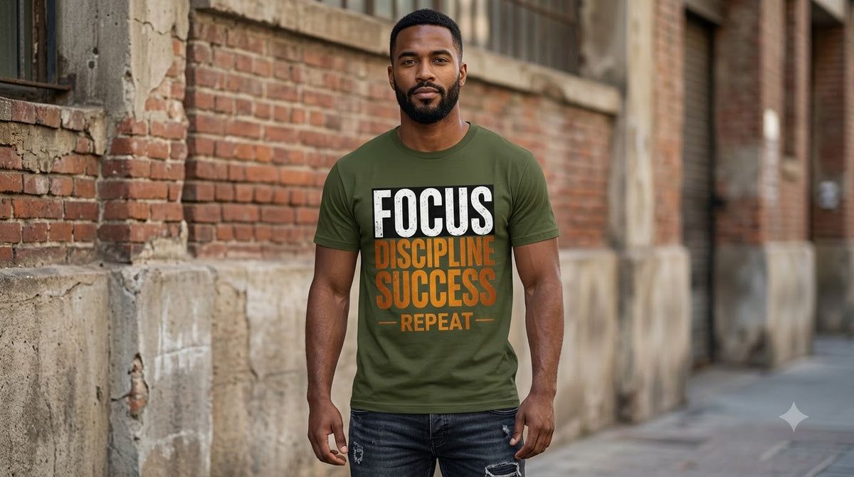 "Success Routine" Inspirational Typography Tee by AuraReiment