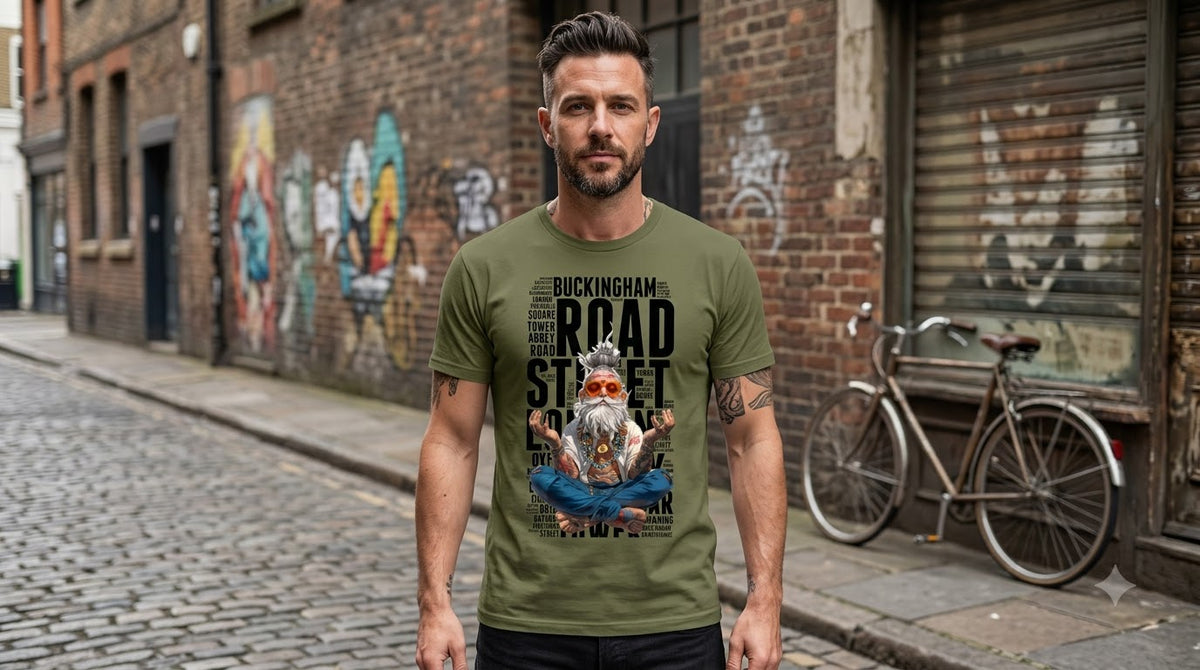 Buckingham Road Street Graphic Classic Crew Tee by AuraReiment