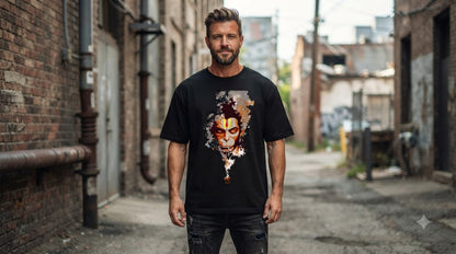 "Bajrangbali" Hanuman Graphic Oversized Tee by AuraReiment