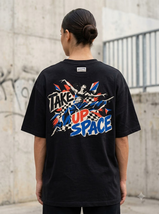 "Take Up Space" Oversized Graphic Tee