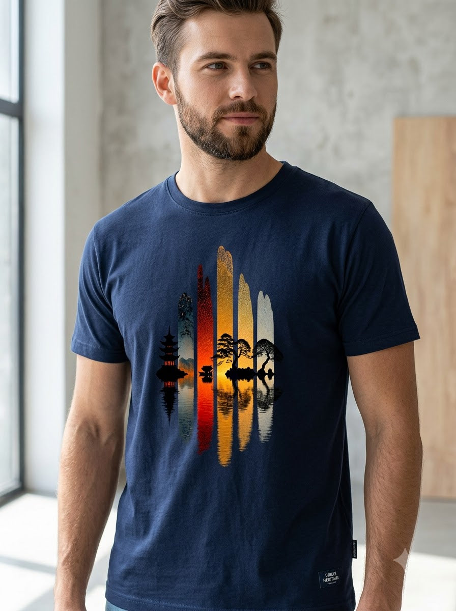 Vibe-Focused: Soul & Mindset Nature Reflection Tee by AuraReiment