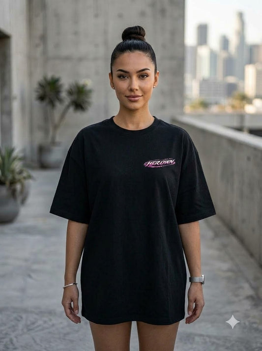 "Her Own Orbit" Oversized Graphic T-Shirt
