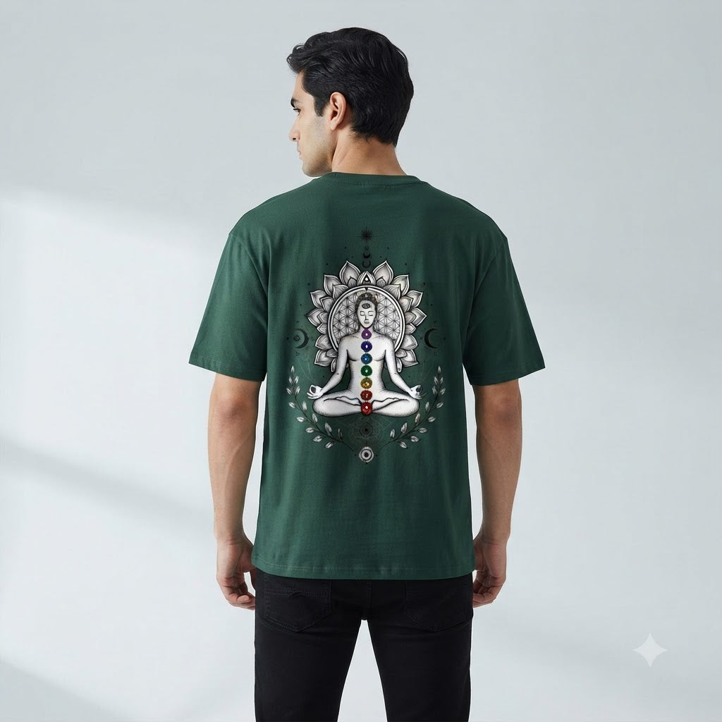Chakra Alignment Minimalist Oversized Tee by AuraReiment