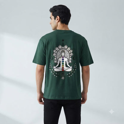 Chakra Alignment Minimalist Oversized Tee by AuraReiment