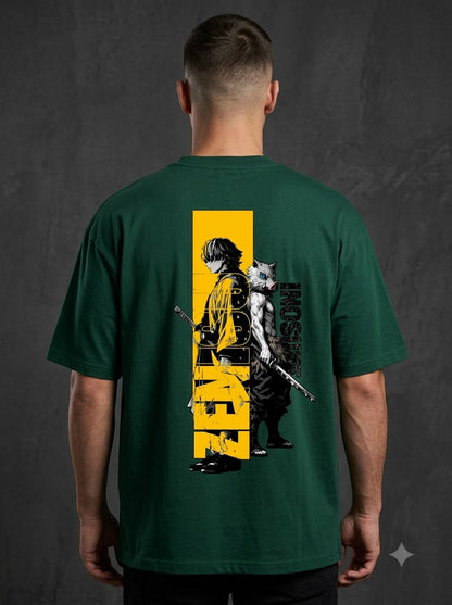 "Thunder Breathing" Graphic Oversized Tee by AuraReiment