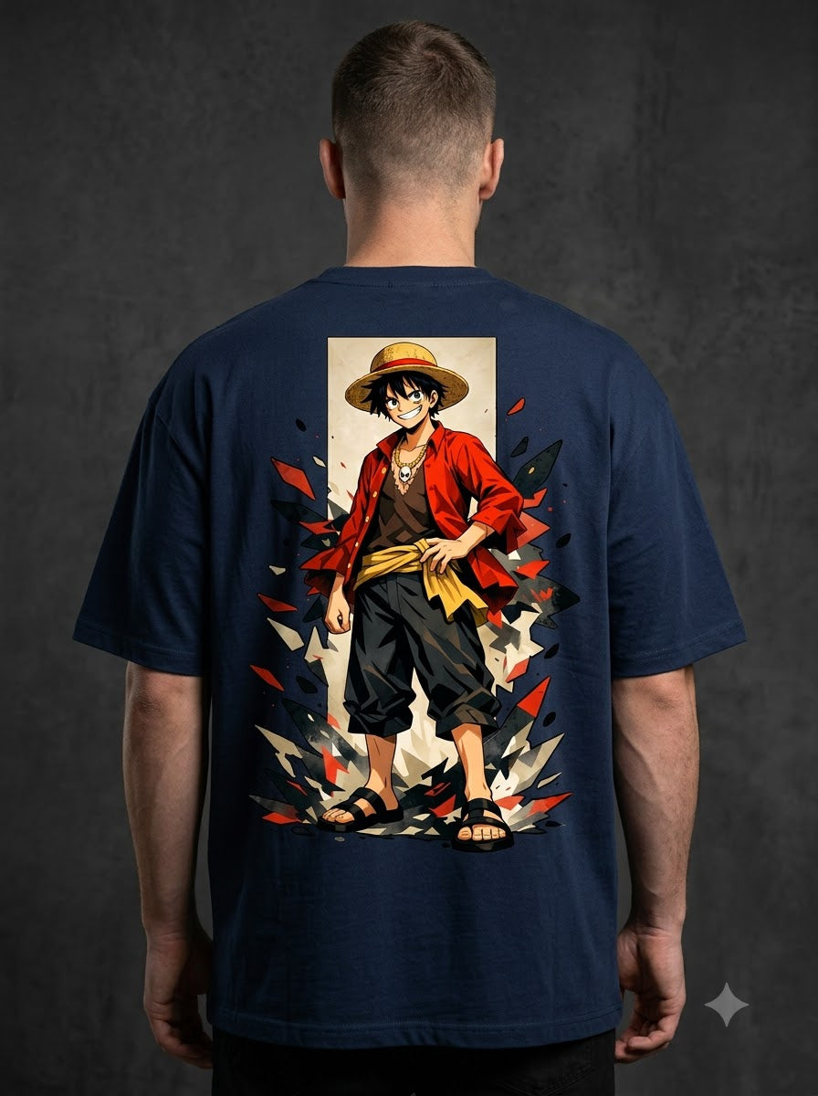 Anime-Inspired Graphic Oversized Tee by AuraReiment