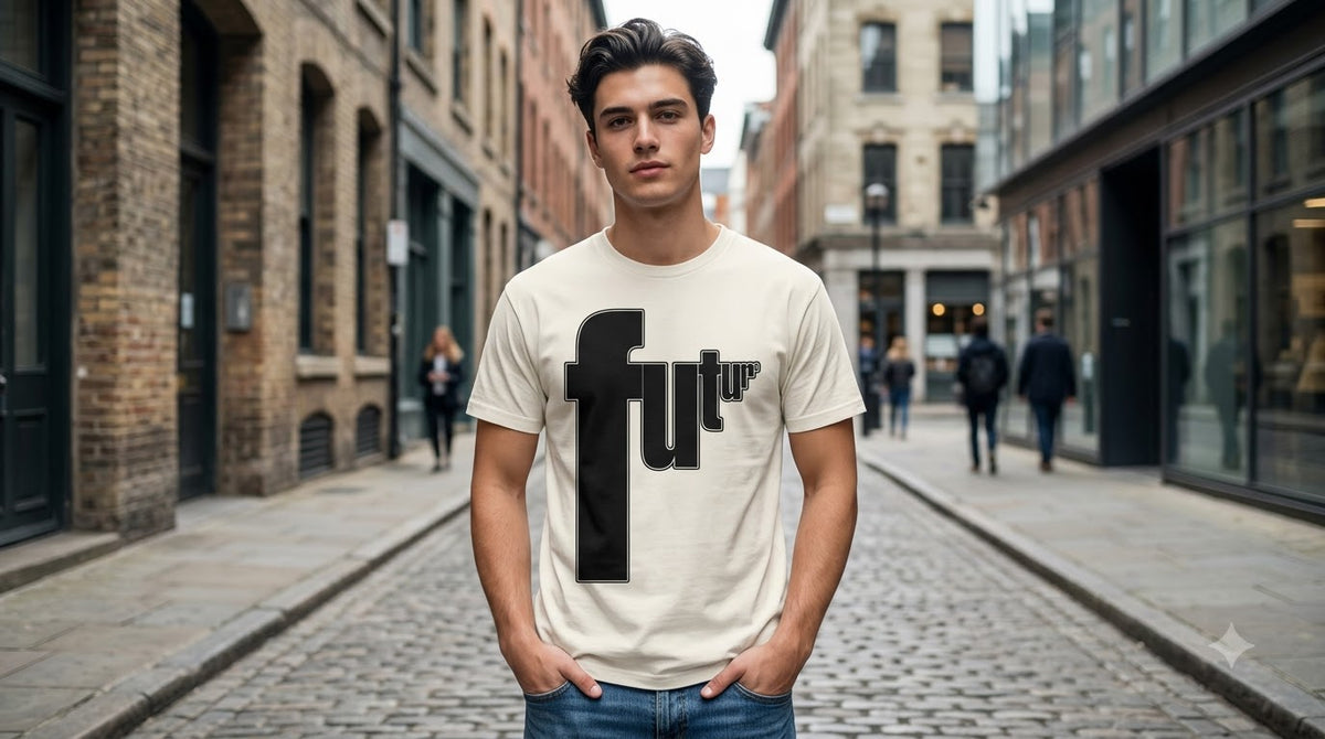 "Future" Graphic Classic Crew Tee by AuraReiment