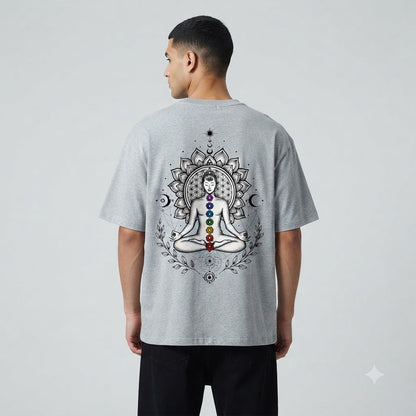 Chakra Alignment Minimalist Oversized Tee by AuraReiment