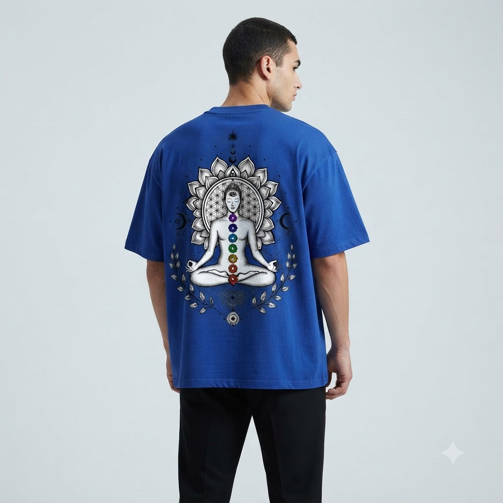 Chakra Alignment Minimalist Oversized Tee by AuraReiment