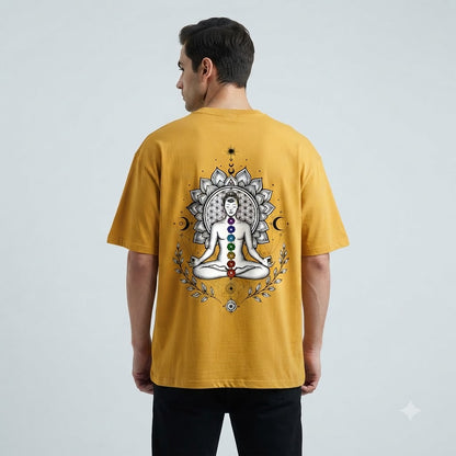 Chakra Alignment Minimalist Oversized Tee by AuraReiment