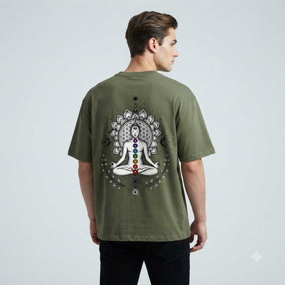 Chakra Alignment Minimalist Oversized Tee by AuraReiment